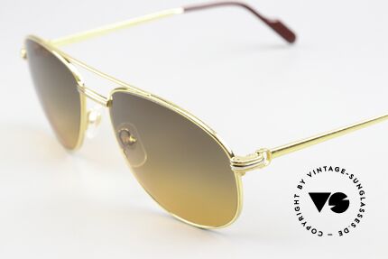 Cartier Driver - M With New Sunset Lenses, new, scratch-free CR39 sun lenses (with sunset gradient), Made for Men
