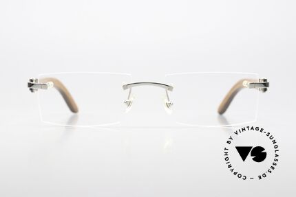 Cartier Formentera Africa Bubinga Wood Glasses, men's model of the C-DECOR "Wood / Bois" Series, Made for Men