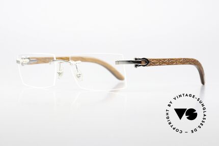 Glasses Cartier Formentera Africa Bubinga Wood Glasses