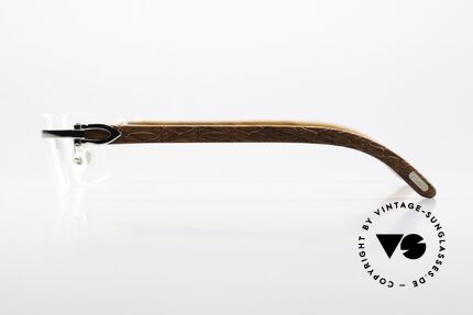 Cartier Formentera Africa Bubinga Wood Glasses, unworn model from 2012 with orig. Cartier packaging, Made for Men