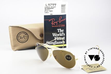Ray Ban Outdoorsman Rare 58mm Frame Size, Size: medium, Made for Men and Women