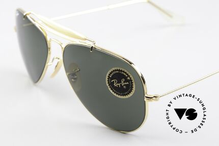 Ray Ban Outdoorsman USA Aviator Sunglasses, high-end green G-15 lenses with B&L engraving, Made for Men and Women