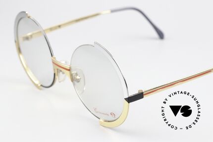 Casanova FC4 Round Art Glasses Unisex, limited-lot 1980's production (rare, costly, precious), Made for Men and Women