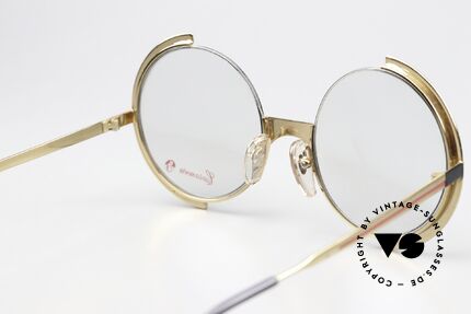 Casanova FC4 Round Art Glasses Unisex, demo lenses can be replaced with optical (sun)lenses, Made for Men and Women