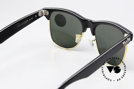 Ray Ban Wayfarer Max II Original 80s USA Ray-Ban, B&L Wayfarer Max, 54mm, W0534, gold-black, G15, Made for Men