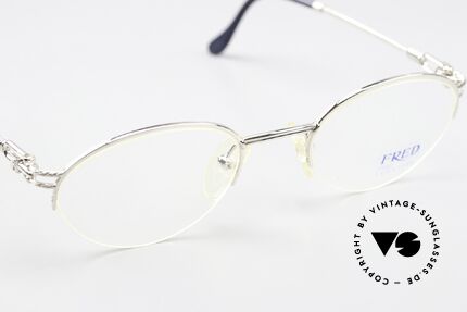Fred Feroe - S Platinum Plated Eyewear, NO RETRO, but a rare vintage original in size 49/21, Made for Men and Women