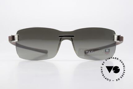 Tag Heuer 7505 Slightly Mirrored Shades, extremely sporty rimless sunglasses; UNISEX!, Made for Men and Women
