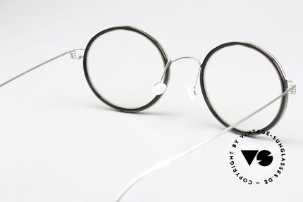 Lindberg Cameron 48 Air Titan Rim Round Frame Women Men, orig. Lindberg DEMO lenses can be replaced optionally, Made for Men and Women