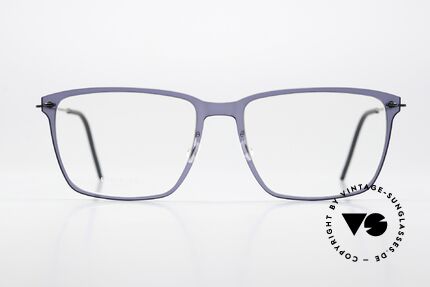 Lindberg 6505 NOW Dark Blue And Dark Gray, square model 6505, size 54/17, for ladies and gents, Made for Men and Women
