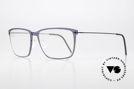 Lindberg 6505 NOW Dark Blue And Dark Gray, high quality composite material & titanium temples, Made for Men and Women