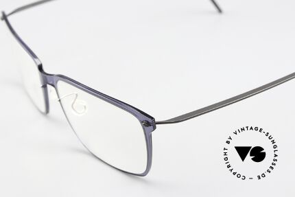 Lindberg 6505 NOW Dark Blue And Dark Gray, col. C14 / PU9: dark blue front with dark gray temples, Made for Men and Women