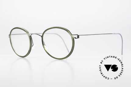 Lindberg Lex 49 Air Titan Rim Panto Glasses Women Men, striking refined Air Titan frame with Acetate inner rim, Made for Men and Women