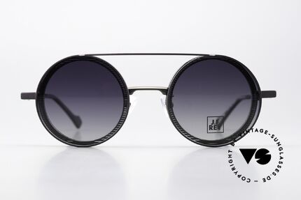 JF Rey 3025 Designer Frame Clip-On, great round designer glasses + ingenious clip-on, Made for Men and Women