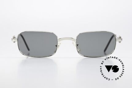 Cartier Dreamer - M 90's Platinum Sunglasses, precious & very striking design, M size 50°23, 140, Made for Men and Women
