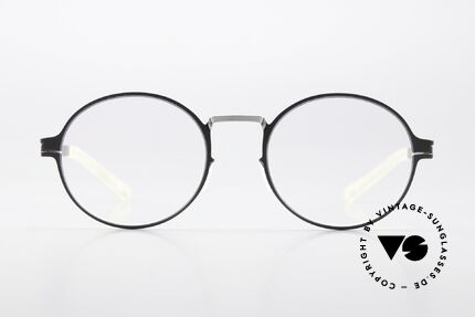 Mykita Ninni Round Specs Gray & Silver, round frame from the Decades collection (from 2016), Made for Men and Women