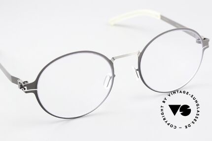Mykita Ninni Round Specs Gray & Silver, unworn model comes with an original case by MYKITA, Made for Men and Women
