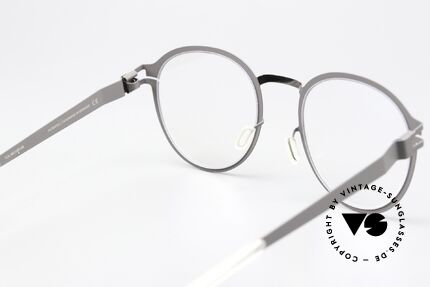 Mykita Gisbert Panto Specs Gray & Silver, innovative flexible frame construction: one size fits all, Made for Men and Women