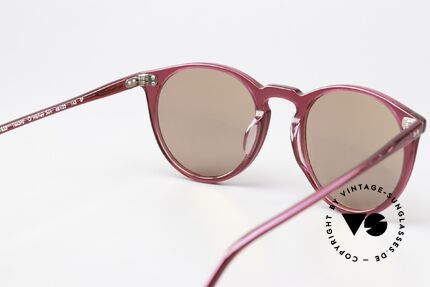 Oliver Peoples O'Malley Raspberry Panto Frame, unworn with high-end mineral sun lenses, made in Italy, Made for Men and Women