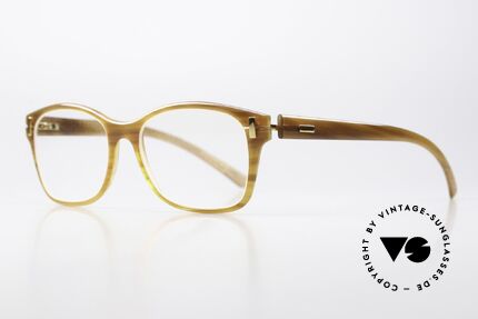 Hoffmann V7420 Understatement Glasses, V-Line = thinnest and lightest horn glasses, worldwide!, Made for Men and Women