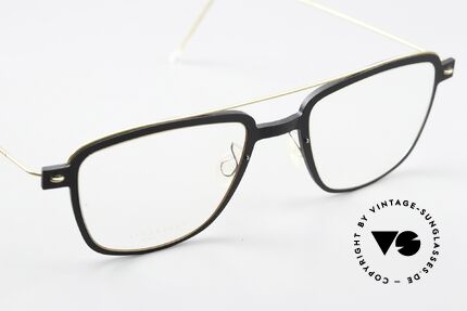 Lindberg 6546 NOW Dull Black And Matt Gold, unworn designer piece with original Lindberg case, Made for Men