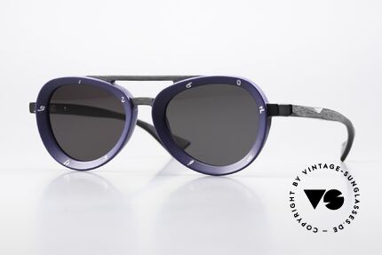 Piero Massaro 373 Matte Black And Matte Blue Details