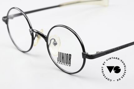 Jean Paul Gaultier 57-0173 90's Frame Made in Japan, round frame with "Junior Gaultier" on the temples, Made for Men and Women