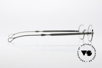 Lunor MT21 AS Octagonal Antique Silver, lens height 26mm = not suitable for progressive lenses, Made for Men and Women