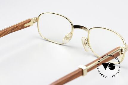 Cartier Breteuil Precious Wood Luxury Specs, orig. Cartier DEMO lenses can be replaced optionally, Made for Men and Women