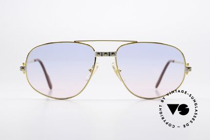 Cartier Romance Santos - M Babyblue Pink Gradient Lens, mod. "Romance" was launched in 1986 and made till 1997, Made for Men and Women