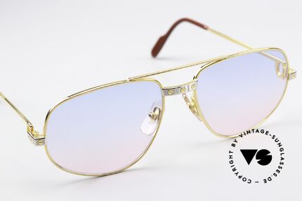Cartier Romance Santos - M Babyblue Pink Gradient Lens, unworn with orig. packing (hard to find in this condition), Made for Men and Women