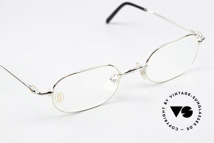 Cartier Orfy - S Platinum Plated Frame 90s, unworn rarity incl. orig. Cartier packing (case, cloth), Made for Men and Women