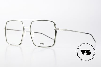 Götti Drake Striking XL Titanium Frame, interesting frame color in moss green and silver, Made for Men