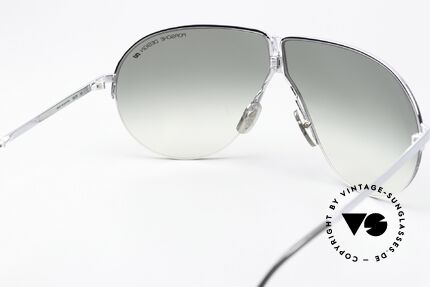 Porsche 5628 80's Frame Rhodium-Plated, col. 70 = rhodium-plated (almost unimaginable today), Made for Men