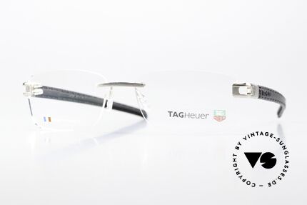 Tag Heuer L-Type 0151 Leather Luxury Eyeglasses, Tag Heuer L-Type eyeglasses, TPJ12017; color 002, Made for Men