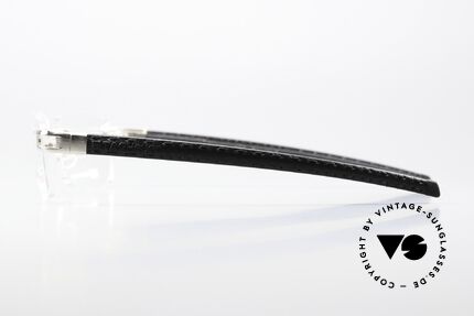 Tag Heuer L-Type 0151 Leather Luxury Eyeglasses, unworn rarity with original hard case by TAG HEUER, Made for Men