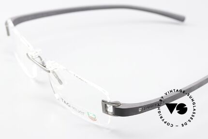 Tag Heuer 7104 Rimless Frame Rubber Temples, ideal wearing comfort (temples adapt to the face), Made for Men