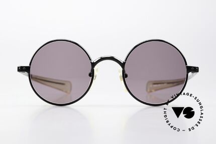 Jean Paul Gaultier 57-0173 High End 90's Sunglasses, model 57-0173 in size 46/22, col. 4: Classic Black, Made for Men and Women