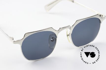 Jean Paul Gaultier 58-0176 Designer Square Panto 90s, the grey sun lenses can be exchanged if necessary, Made for Men and Women