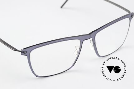 Lindberg 6535 NOW Dark Blue Front Translucid, can already be described as 'vintage Lindberg' frame, Made for Men and Women