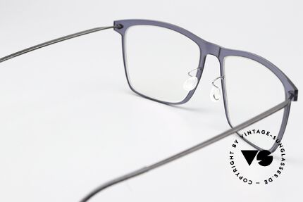 Lindberg 6535 NOW Dark Blue Front Translucid, unworn designer piece with original case by Lindberg, Made for Men and Women