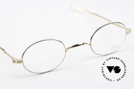 Lunor I 10 Telescopic BC Bicolor Silver & Gold, oval model "I 10", size 43/25 with legendary sliding arms, Made for Men and Women