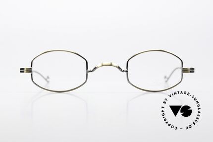 Lunor II 02 Small Frame In Antique Gold, Lunor: timeless classics, made in Germany, unisex, Made for Men and Women
