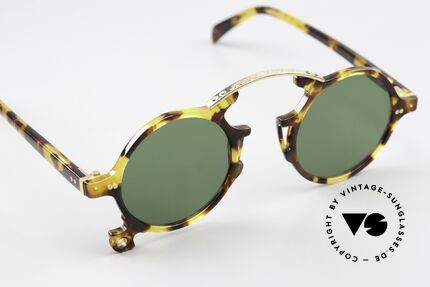 Jean Paul Gaultier 58-0271 Crazy Designer Sunglasses, removable metal chain as fancy gimmick + orig. case, Made for Men and Women