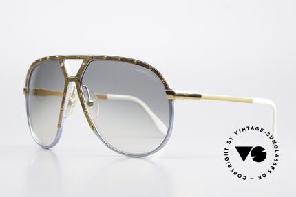 Alpina M1 Baby-Blue Metallic & Gold, orig. gradient sun lenses with the ALPINA logo, Made for Men and Women