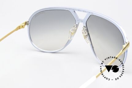 Alpina M1 Baby-Blue Metallic & Gold, NO RETRO SUNGLASSES; a 35 year old original, Made for Men and Women