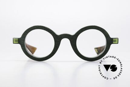 Piero Massaro 905 Round Designer Eyewear, very solid designer eyewear from Sicily, Italy, Made for Men and Women