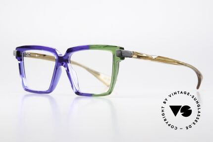 Piero Massaro 915 Designer Frame Blue Green, exceptionally interesting pair of ladies glasses, Made for Women