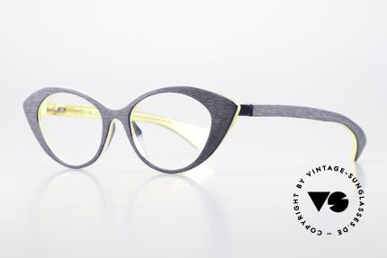 Piero Massaro 462 Designer Cateye Glasses, technology and art in combination; in size 50/17, 142, Made for Women