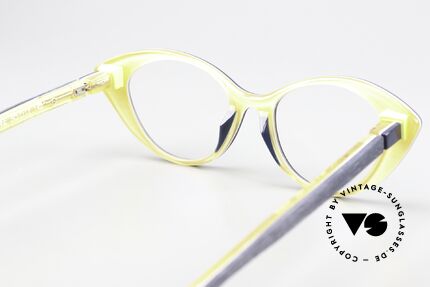 Piero Massaro 462 Designer Cateye Glasses, the frame can be glazed as desired (progressive vision), Made for Women