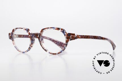 Piero Massaro 432 Patterned Designer Glasses, technology and art in combination; in size 47/21, 145, Made for Men and Women
